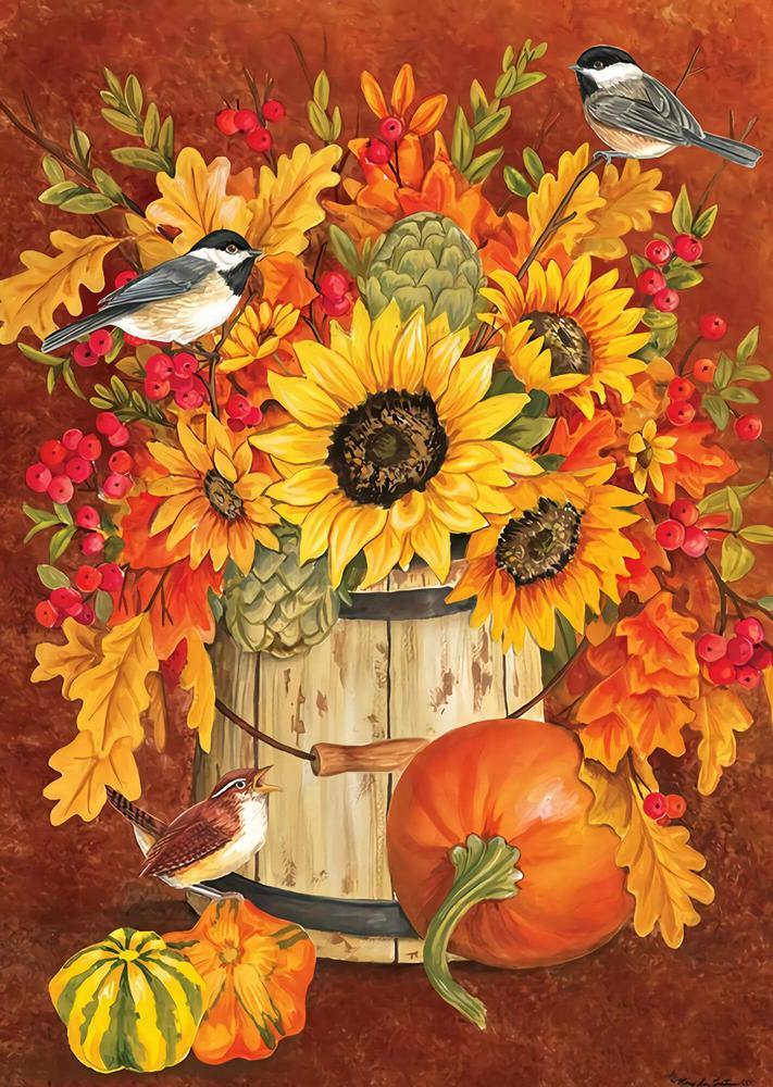 Free Sunflower and Pumpkin - MyCraftsGfit - Free 5D Diamond Painting