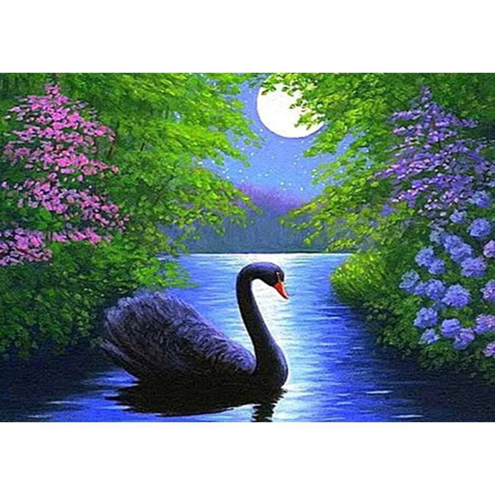 Free Swan - MyCraftsGfit - Free 5D Diamond Painting