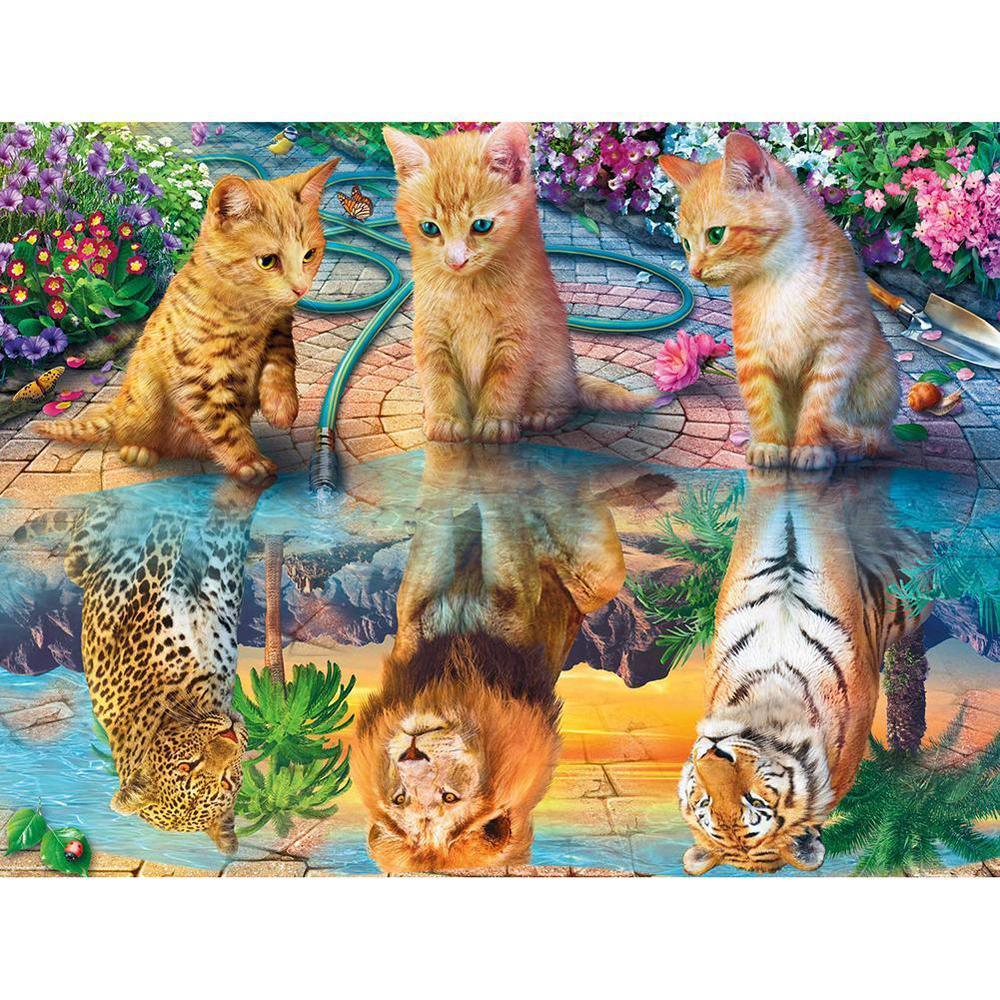 Free Three Cats - MyCraftsGfit - Free 5D Diamond Painting