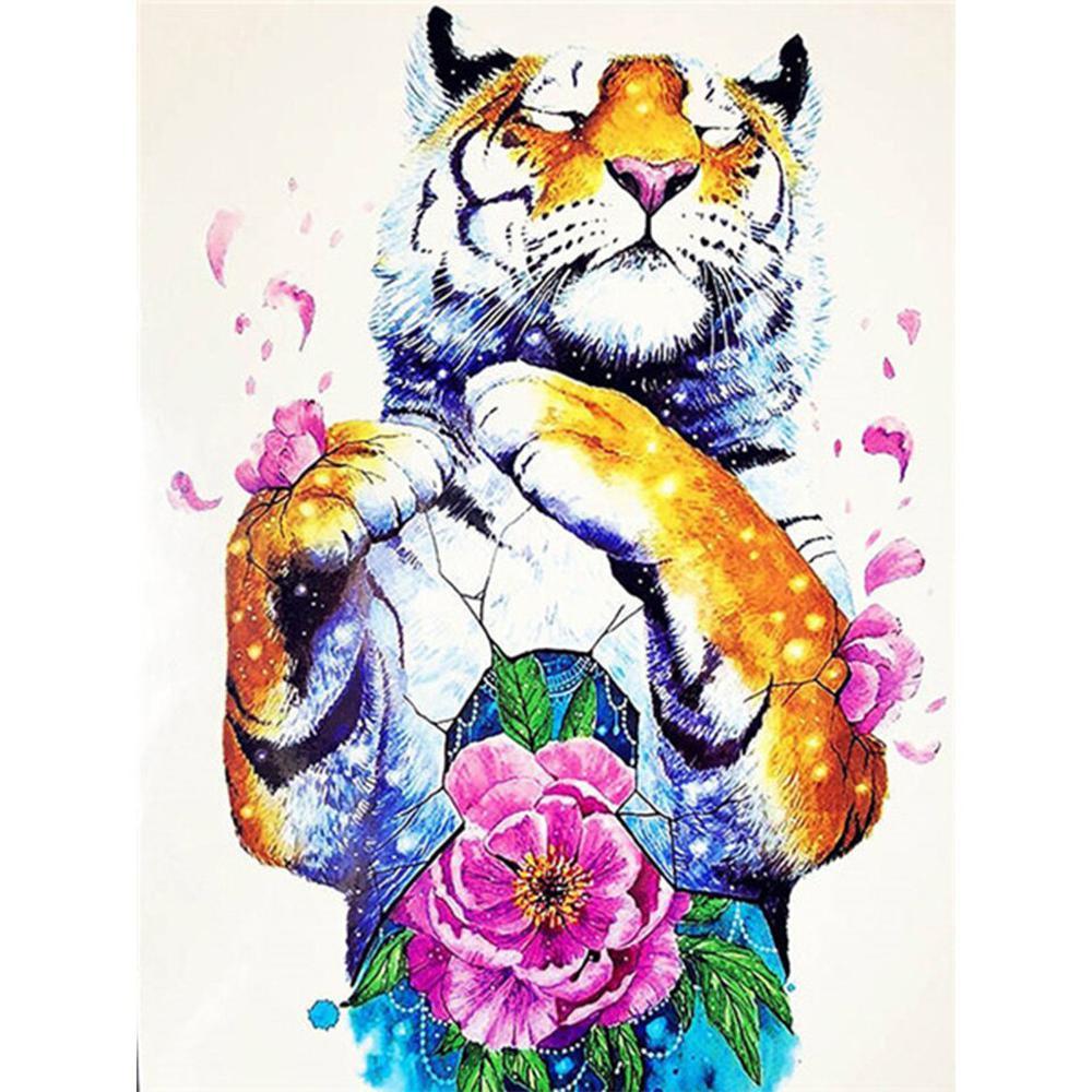 Free Tiger Heart Blossoms - MyCraftsGfit - Free 5D Diamond Painting