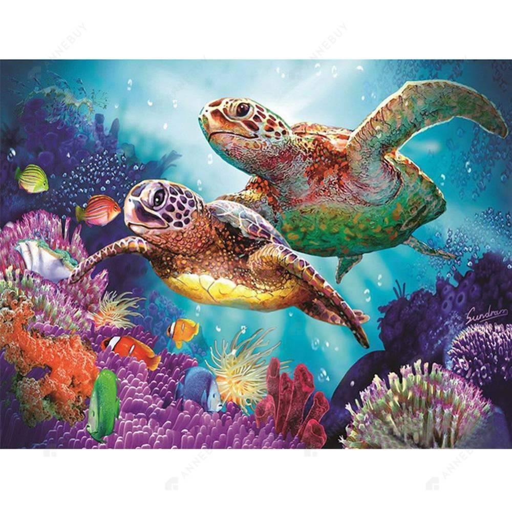 Free Turtles Sea - MyCraftsGfit - Free 5D Diamond Painting