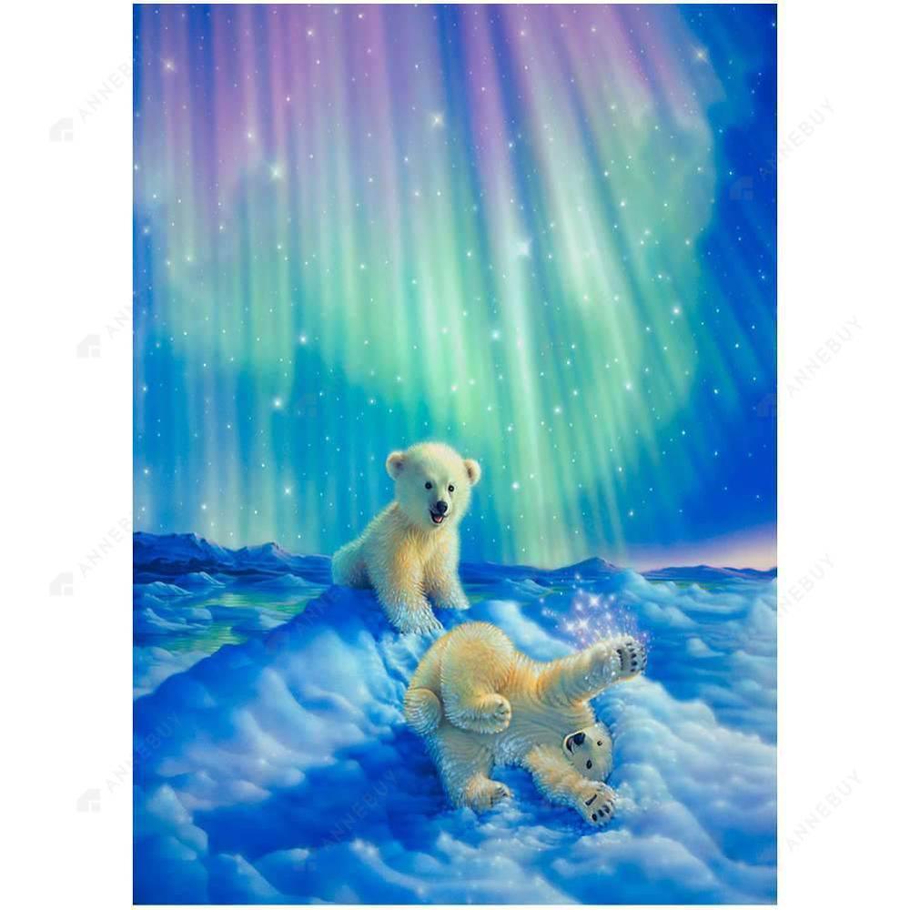 Free Two Polar Bear Hobbies - MyCraftsGfit - Free 5D Diamond Painting