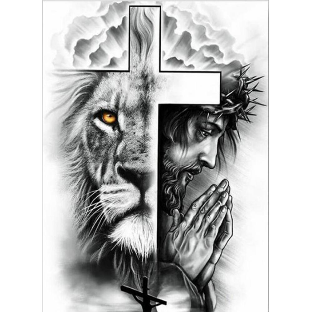 Free Two-faced Cross - MyCraftsGfit - Free 5D Diamond Painting