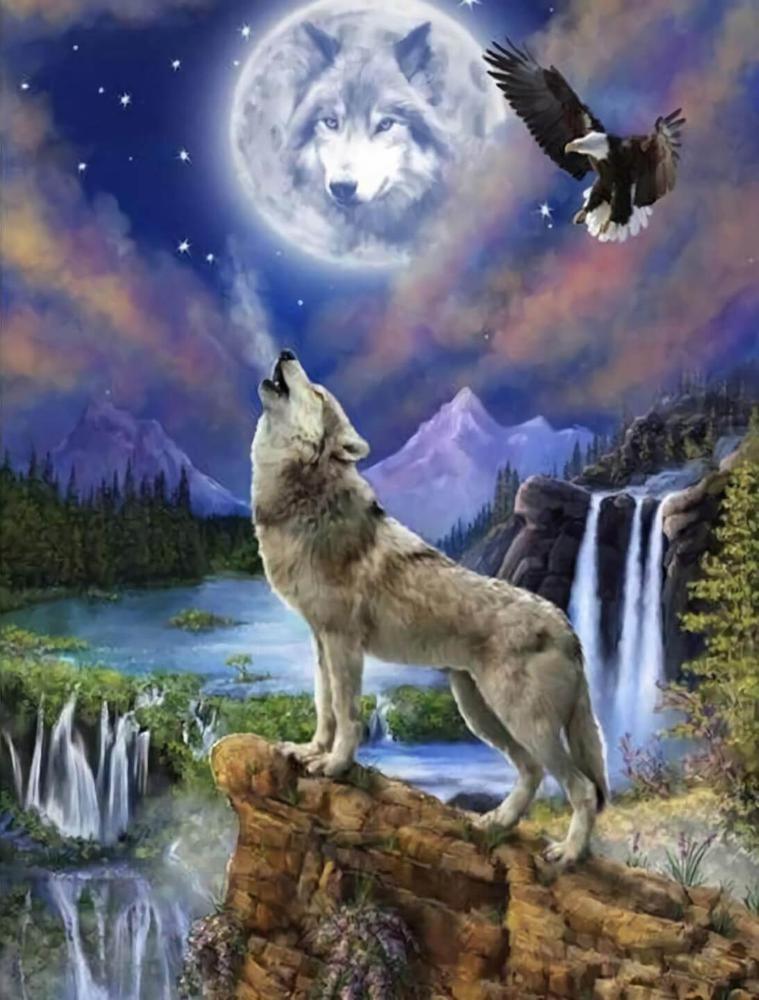 Free Wolf - MyCraftsGfit - Free 5D Diamond Painting